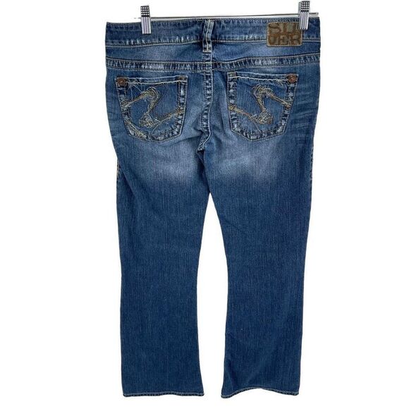 Silver Womens Tuesday Jeans Denim Stretch Straight Medium Wash Blue Size 29x31 - Picture 2 of 11